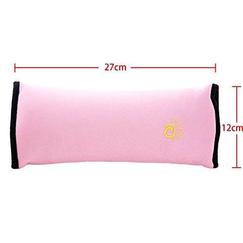 Gearmax® Autokissen Auto Seat Belt Cushion Safety Belt Pillow Car Gurtpolster Kissen Sicherheitsgurt Polster für Kinder (Pink) - 2