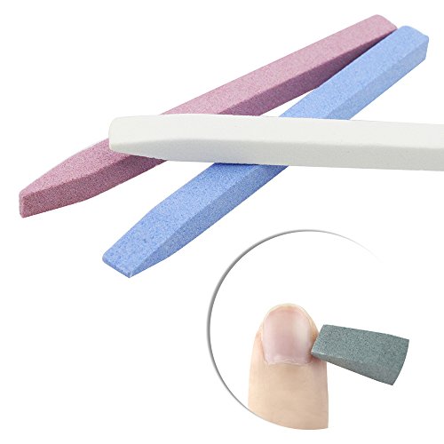 TP 5PCS Cuticle Eraser Stone Sticks Sanding Nail File Buffer Buffing Nail Art Manicure Pedicure Tools