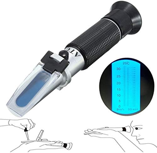 ADNYIDAWAN 0~32% Brix Wort Specific Gravity Refractometer Beer Fruit Juice Wine Sugar Test Tools ADNYIDAWAN is and good
