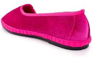 I Love Laura Friulana Donna Velluto Tinta Unita Scarpe Fondo Gomma