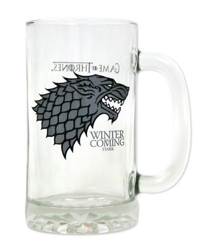 Preisvergleich Produktbild Game of Thrones Glas-Bierkrug Winter Is Coming