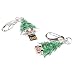 Produktbild Altsommer Kristall Grün Weihnachtsbaum Muster USB 128MB-128GB Flash Metall Mini USB Stick,USB Flash Laufwerk mit Schlüsselanhänger,Memory Stick USB, Stick Speicher Daumen U Disk (G 128GB)