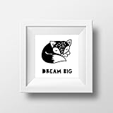 dream big Fuchs Poster von Mr&Mrs Druck