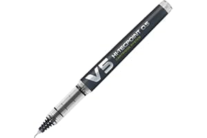 Pilot V5 – Penna roller a inchiostro liquido, ricaricabile Nero