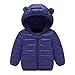 Produktbild Kinder Mäntel (6M-5Y) Quaan niedlich Kinder Kinder Jungen Mädchen Mit Kapuze Warm Wadded Jacke Winddicht Dick Wind Schnee Beiläufig Klassisch Reise Weich Sport Sweatshirt Windjacke Oberteile