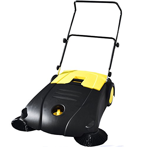Syntrox Germany 80 cm Kehrmaschine mit 2 Kehrbürsten - 3