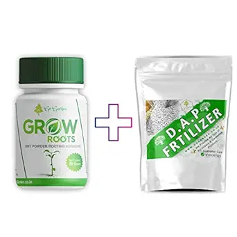 Go Garden Grow Roots Rooting Hormone for Plants Cuttings + 400G DAP fertilizers for Home Plants Combo