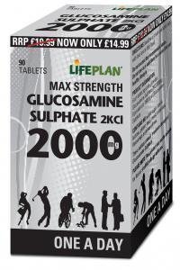 Preisvergleich Produktbild Lifeplan Glucosamine Sulphate 2KCl 2000mg x 90 tabs