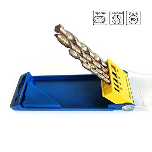 S&R Betonbohrer Set, Superschlag mit zylindrischem Schaft /für Beton, Ziegel, Naturstein und Kunststein/ in Kunststoffbox 4Stk: 5×85, 6×100, 8×120, 10×120 mm - 3