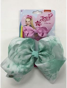 JoJo Siwa Tie Dye Bow 2 Pack - Mint