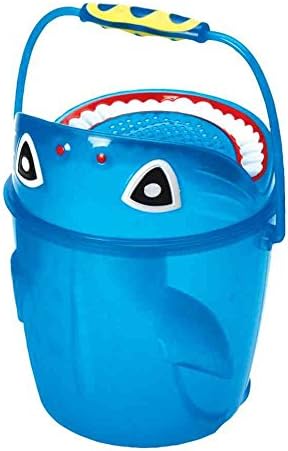 Onthebeach Children's Medium Shark Bucket With Lid - (Assorted Colours) Summer Garden/Pool/Beach Fun!