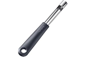 GastroMax Évideur de Pommes - Dénoyateur à Pomme - Vide Pommes - Lame en Acier Inoxydable - Poirgnée en Polypropylène - Noir - Accessoires de Cuisine et Maison - 20,5 cm