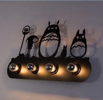 SJUN-Creative Retro Bedroom Animal Wall Lamp Industrial Wind Corridor Restaurant Cafe Mustang Wall Lamp,C