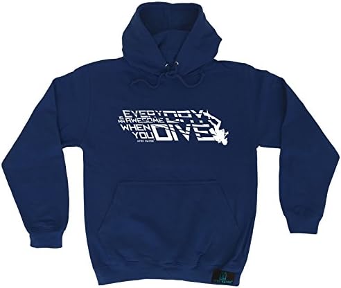Open Water - Everyday Is An Awesome Day Dive Diving Hoody Diver Scuba Snorkel Snorkeling Wetsuit Birthday Gift Christmas Present - HOODIE