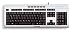 Produktbild Cherry Evolution Stream Corded Multimedia Tastatur Silber