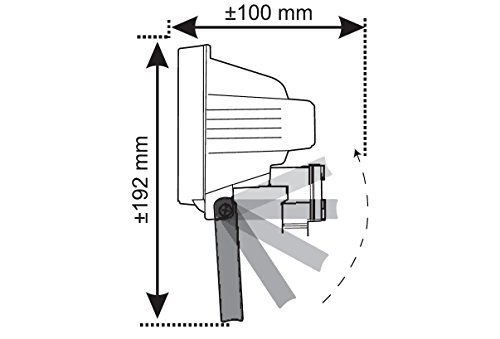Elro Halogenstrahler 120 W aus Aluguß, weiß, HL120W - 4