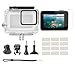 Produktbild Jintime 1 Set für GoPro Hero7 Weiß/Silber Zubehör Tauchen 45m Schutzhülle Wasserdichte Gehäusehülle, Brustgurt Handschlaufe zum Wandern Tauchen Schwimmen Surfen (C)