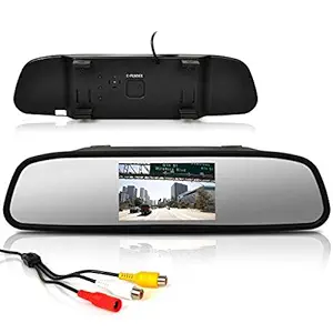 AutoBizarre 4.3 Inch TFT LCD Mirror Monitor Screen Display for Reverse Parking and Rear View