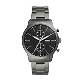 Fossil Herren Analog Quarz Uhr mit Edelstahl Armband FS5349