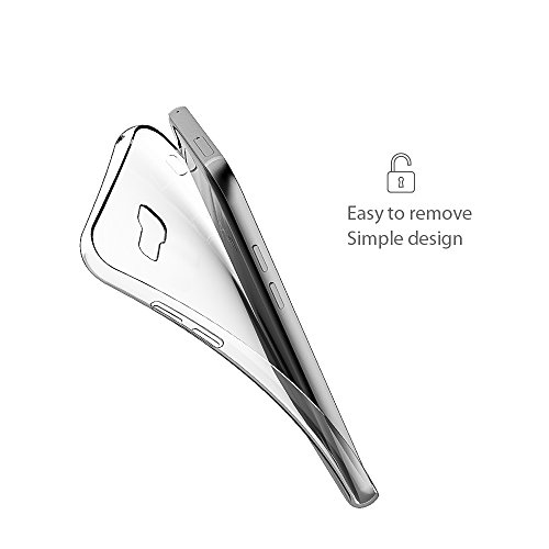 Samsung Galaxy A5 2017 Hülle, Elekin [Liquid Crystal] Soft Flex Silikon Transparent Ultra Dünn Bumper-Style Handyhülle TPU Durchsichtige Schutzhülle für Samsung Galaxy A5 2017 [5,2 Zoll] Case Cover - 4