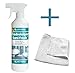 Produktbild HOTREGA Badreiniger Sani Fresh 500 ml Sprühflasche SET + Microfasertuch 40 x 40 cm
