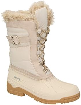 BOWS® -SUSI- Damen Schnee Stiefel Snow Schuhe Winterboots gefüttert wasserdicht wasserabweisend