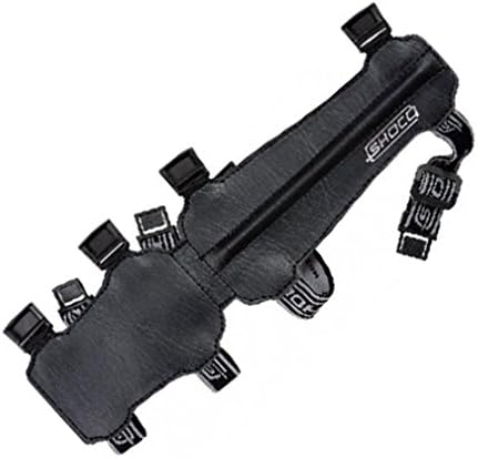 New Shocq Archery Long Junior Black Armguard PU Leather Elasticated Adjustable