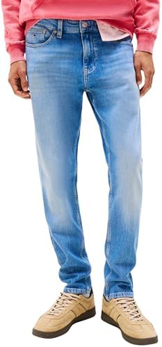 Tommy Jeans Uomo Jeans Austin Slim Tapered Fit, Blu (Denim Medium), 36W/32L
