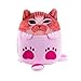 Produktbild Kinder Rucksack mit 3D Cat Muster, BestShope Hochwertige PU Leder Handtasches Schulrucksack Taschen Kleine Beuteltasche Reißverschluss Tasche für Mädchen Jugendliche