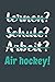 Produktbild lernen Schule Arbeit Air hockey!: Notizbuch - tolles Geschenk für Notizen, Scribbeln und Erinnerungen aufbewahren | liniert mit 100 Seiten