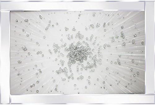 Explosion Picture Photo Image Mirrored Frame Wall Hanging Art Home Office Ornate