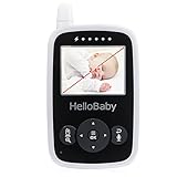 HelloBaby HB24 2.4″ Digital Funk TFT LCD Drahtlos Babyphone Wireless Video Kamera Baby Monitor Babyviewer Überwachung Nachtsicht + Temperatursensor - 8