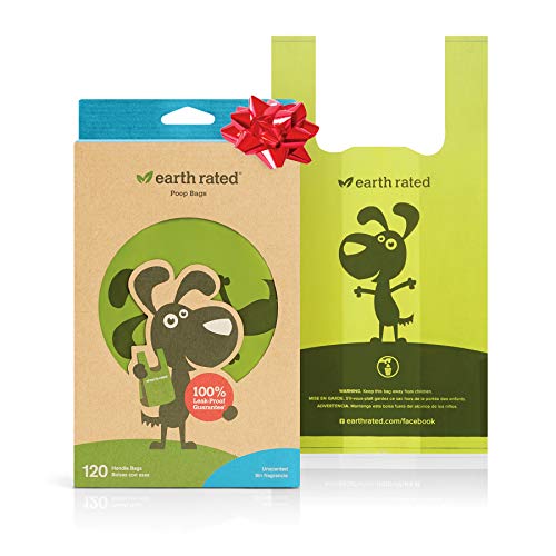 Earth Rated Poop Bags Handle Dog Waste Refill Rolls Leash Dispensers Unscented