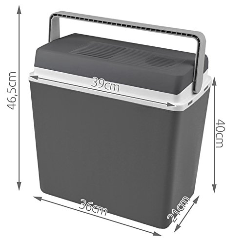 MALATEC Elektrische Kühlbox Wärmebox (22L 24L 29L 32L) 12V/230V für KFZ/Camping 1039, Größe:22L - 2