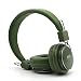 Produktbild GranVela ® A809 [13 Farbe] Faltbarer Stereo On Ear Kopfhörer mit Micro SD (TF) Karte Musik-Spieler Und UKW-Radio Unterstützt 3,5 mm Klinke Neu Art und Weise entwarf Headsets - dunkelgrün