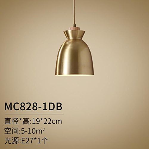 ANGEELEE Modern minimalist all-brass chandeliers American aisle Hyun-off bar small chandeliers Nordic restaurant lamps ,MC-19
