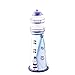 Produktbild qwdf Mediterranen Stil Handwerk Ornamente mit Licht Metall Ozean Leuchtturm LED Eisen Eisen Handwerk groß (28,5 * 9,5 cm)