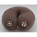 Professional Hair Bun Roll with Poppered Ends 18cm - BROWN
