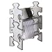 Produktbild Hama Mini-DVD/CD/Mini-DV/UMD-Rack Mini Puzzle, silber