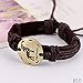 Produktbild Lizhuofush Notable Bracelets Vintage Punk Bracelet Zubehör Geschenk 12 Constellations Lucky Charm Leder Armband Frauen Bronze Legierung Schnallen(None Scorpion.)