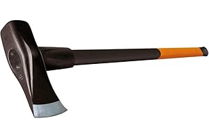 Fiskars Mazza scure X46, 2 en 1: Ascia e Mazza, Lama in acciaio temprato/Manico in plastica rinforzata con fibra di vetro, Nero/Arancione, 1001705, Standard, 92 x 26 x 8 cm