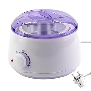Wax Heater Pot 500ML Wax Warmer Machine Set Paraffin Handle Full Body with 100 Wax Beans, Hair Removal Paper