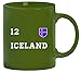 Produktbild Iceland Fußball WM Fanfest Gruppen bedruckte Kaffeetasse Bürotasse mit Spruch Motiv Trikot Island, Größe: onesize,grün
