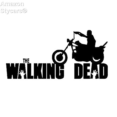 Preisvergleich Produktbild Stycars® Car Stickers, 14Cm*6.6Cm Personality Film Walking Dead Riding Motorcycle Body Stickers