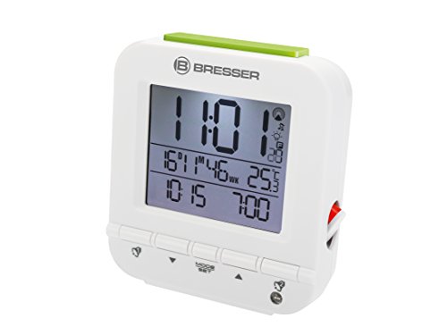 Bresser Funkwecker MyTime Easy mit zwei Weckzeiten und Innentemperaturanzeige, weiß - 2