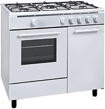 CUCINA TELEFUNKEN TFGC96 FORNO A GAS 90 CM 5 FUOCHI COPERCHIO CRISTALLO :  Amazon.it: Grandi elettrodomestici
