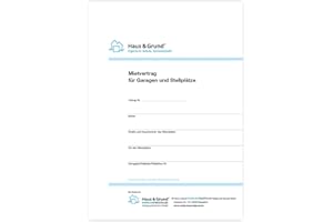 ‎HAUS & GRUND Haus & Grund Mietvertrag fuer Garagen und Stellplaetze (1 Satz, 2 Exemplare)