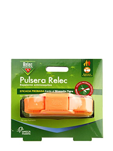 RELEC Pulsera Repelente Antimosquitos Naranja