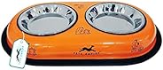 Pets Empire Cat and Puppy Double Dinner bowl 200 X 2 ML( Color May Vary )