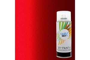 CARSKY Bombe peinture carrosserie compatible avec Renault ROUGE FLAMME NACRE NNP et vernis brillant -> 2 aérosols 400ml